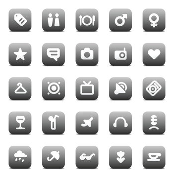 Vector icons for travel and leisure