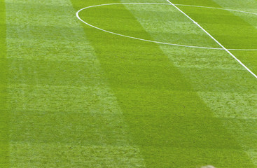 Obraz premium Fußballfeld, Anstoßpunkt, Mittelkreis