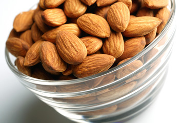 Almonds in bowl