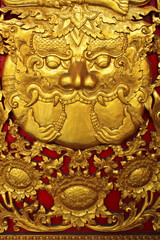 giant eat the sun (Eclipse of the sun) TRADITION STYLE BUDDHIST