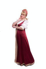 Fototapeta premium Woman in Russian traditional costume