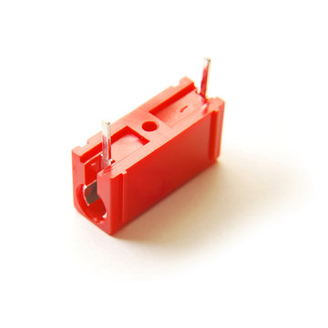 red capacitor isolated