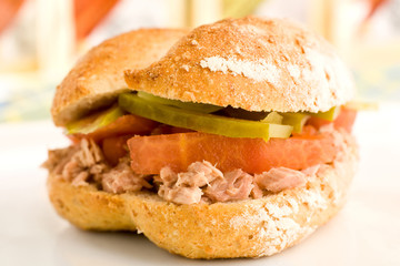 Tuna and tomato Sandiwich