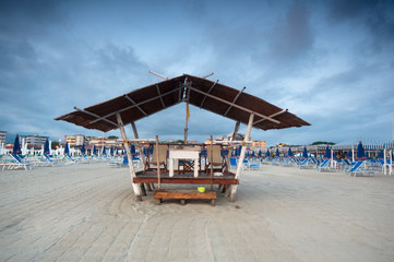 Beach scenic, Viareggio, Italy