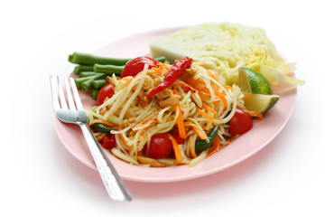Som tam, Papaya salad,Thai cuisine
