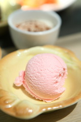 scoop of delicious italian fresh ice cream