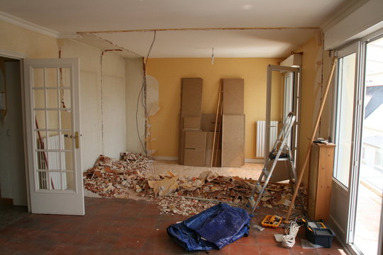 Travaux d&eacute;molition cloison
