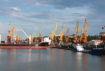 Naklejka premium trading port