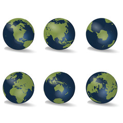 Fototapeta premium All Earth Globes Collection