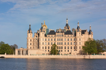 Fototapeta na wymiar Das Schweriner Schloss, Schwerin Castle