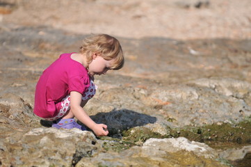 Kleinkind am Strand