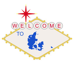 Welcome to Denmark sign