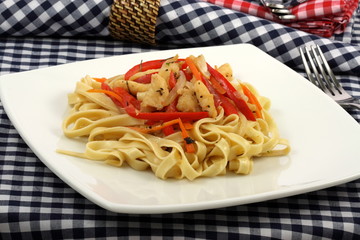 Halibut  fettuccine