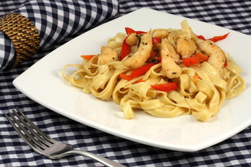 Halibut  fettuccine