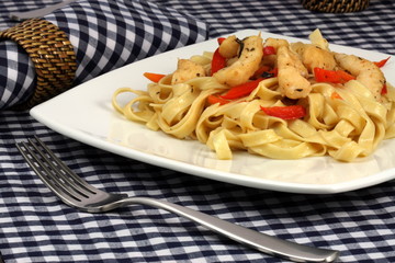 Halibut  fettuccine