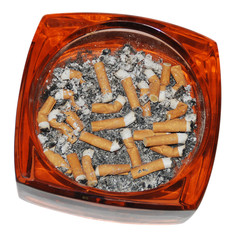 cigarettes stubs in ashtray