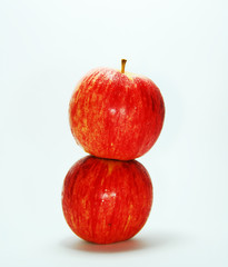 Stacked apples