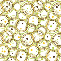 Circles pattern in fashion trend colors