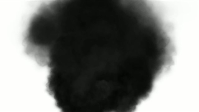 Black smoke float,seamless loop,def
