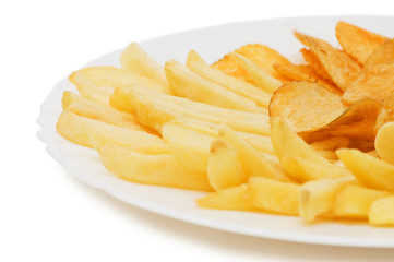 Potato free isolated on white background