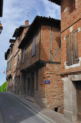 case a graticcio di mattoni