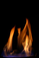 Burning fire, may be used as background