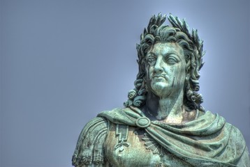 Fototapeta na wymiar Louis XIV jako cesarza rzymskiego