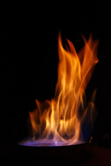 Burning fire, may be used as background