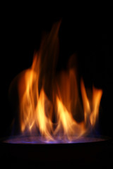 Burning fire, may be used as background