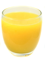 Fototapeta na wymiar orange juice isolated on white background (close up)