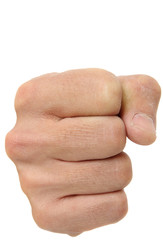 caucasian man fist
