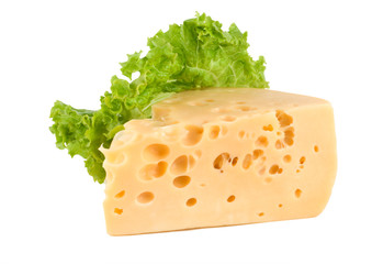 Cheese with lettuce