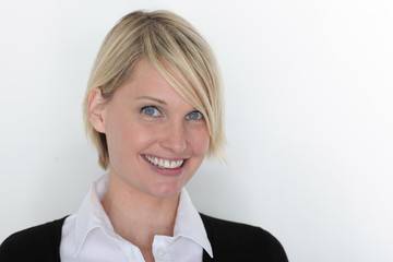 glückliche Frau