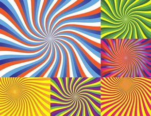 Printed roller blinds Psychedelic 6 Wave Backgrounds