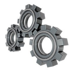 Three thick gears