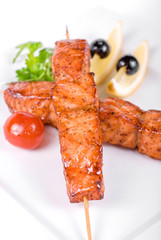 salmon kebab