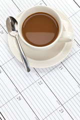 Coffee cup and Calendar