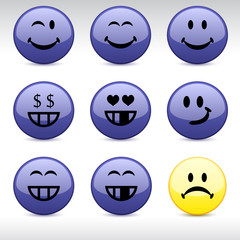 Smiley icons.