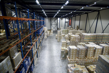 Cargo warehouse logistics overview