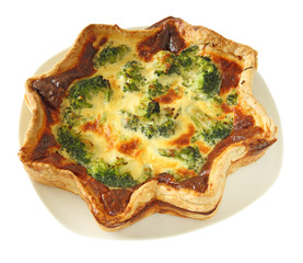 closeup of quiche