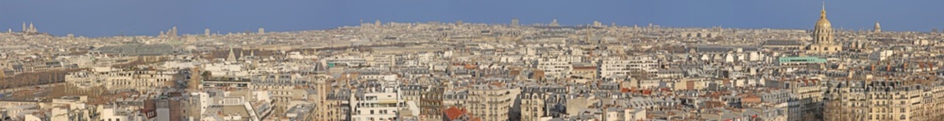Fototapeta na wymiar Wyszywane Panorama Paryża
