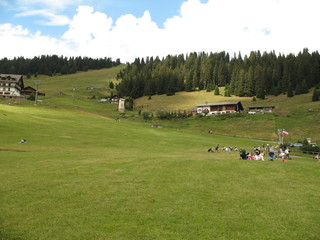 The colours of Siusi's Alp