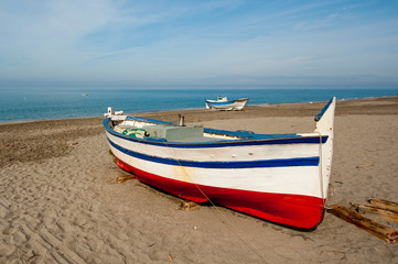 Traditional Spanish fishing boat