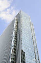Obraz premium offices building structure with blue sky in background