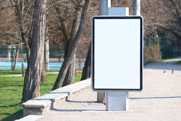 Blank billboard