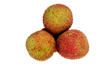 close-up of chinese fruit litchi