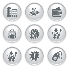 Gray web buttons 26
