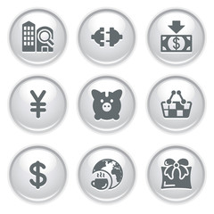 Gray web buttons 24
