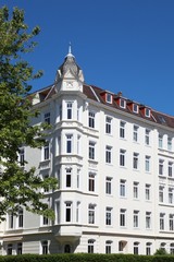 Wohnhaus, Hausfassade, Mietswohnungen, Deutschland
