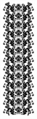 Glamour pattern in modern damask style